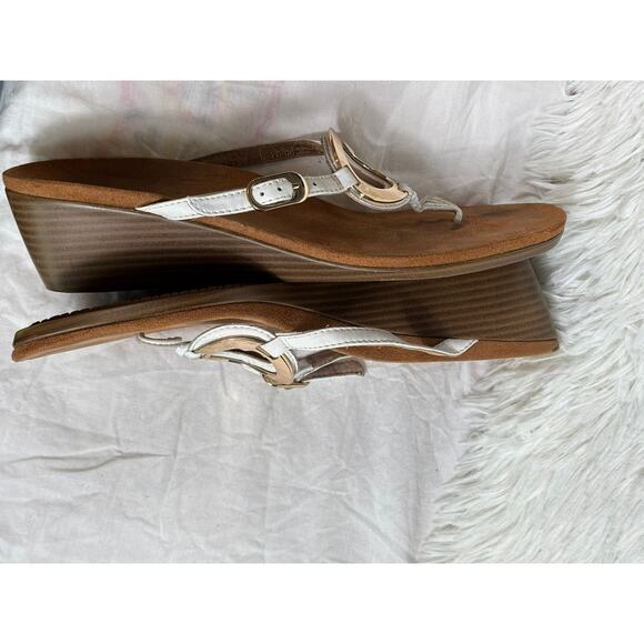 Vionic Park Orchid Sandals Womens Size 10 White Brown 380ORCHID TVW4917 - Picture 4 of 8